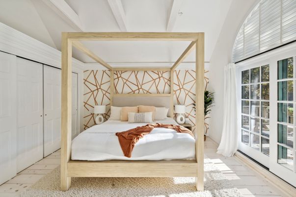 Bedroom, Interior, Wood Texture Flooring