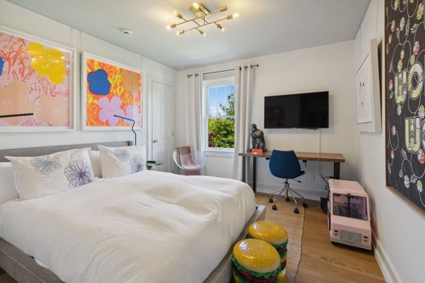 Bedroom, Home Office, Interior, Wood Texture Flooring