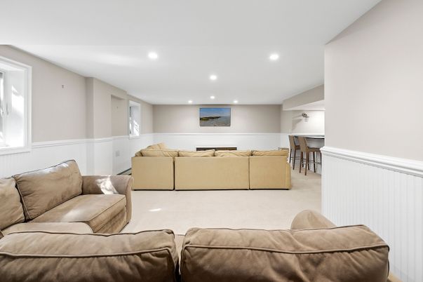 Interior, Living room, Recessed Lighting