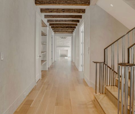 Interior, Recessed Lighting, Wooden Beams, Wood Texture Flooring