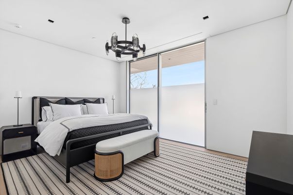 Bedroom, Chandelier, Interior, Recessed Lighting