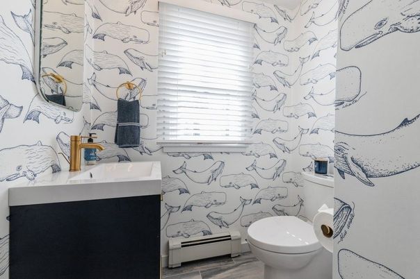 Bathroom, Interior, Wood Texture Flooring