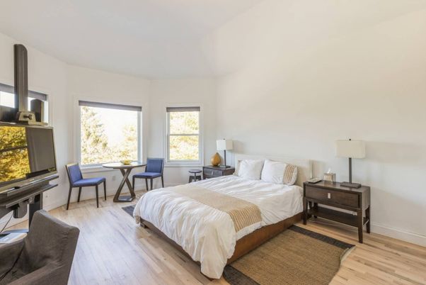 Bedroom, Interior, Wood Texture Flooring