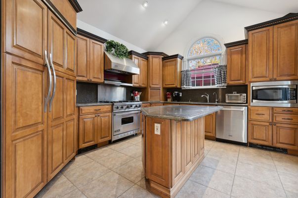 Interior, Kitchen, Recessed Lighting, Stainless Steel Appliances