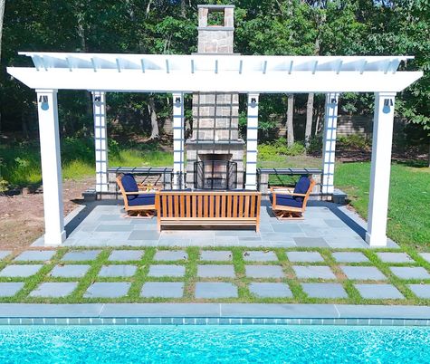 Backyard, Exterior, Fireplace, Pool