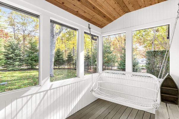 Interior, Sun Room, Wooden Ceilings, Wood Texture Flooring