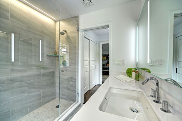 Bathroom, Glass Shower, Interior