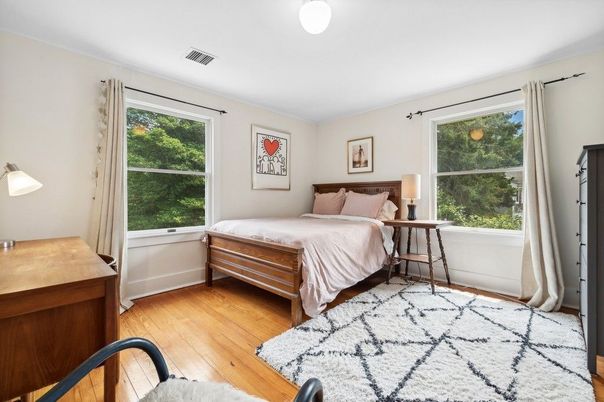 Bedroom, Interior, Wood Texture Flooring