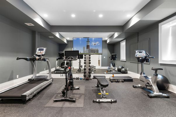 Fitness Equipment, Interior, Recessed Lighting