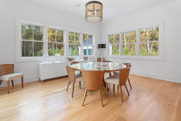 Dining room, Interior, Wood Texture Flooring