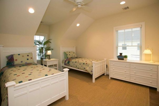 Bedroom, Interior, Recessed Lighting