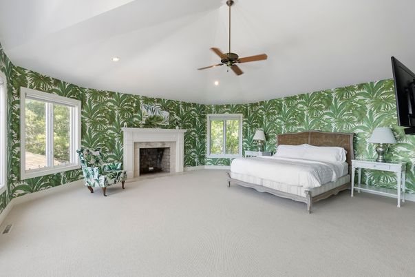 Bedroom, Fireplace, Interior, Recessed Lighting