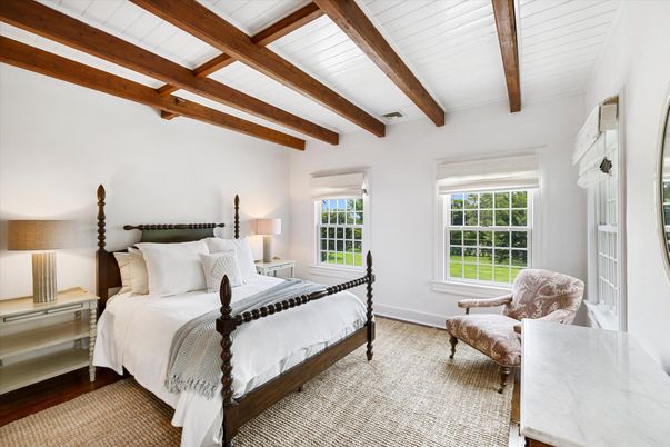 Bedroom, Interior, Wooden Beams