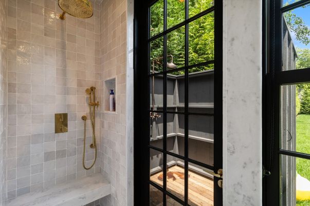 Bathroom, Interior, Wood Texture Flooring