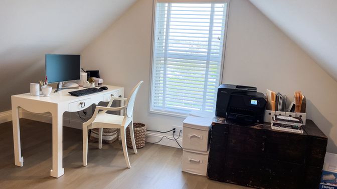 Home Office, Interior, Wood Texture Flooring