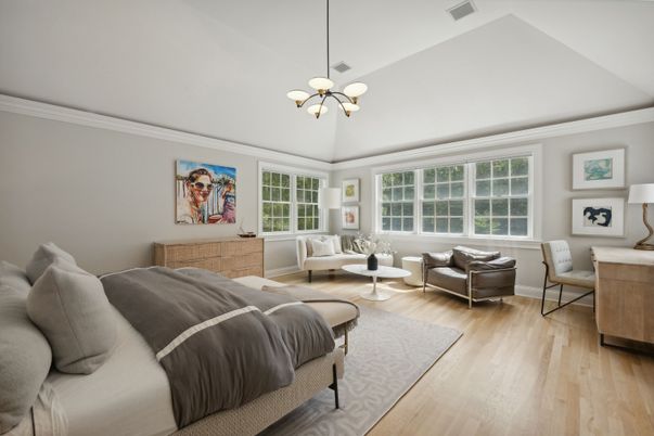 Interior, Living room, Pendant Lights, Wood Texture Flooring