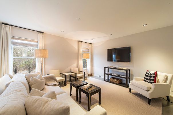 Interior, Living room, Recessed Lighting