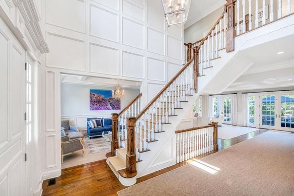 Chandelier, Interior, Recessed Lighting, Wood Texture Flooring