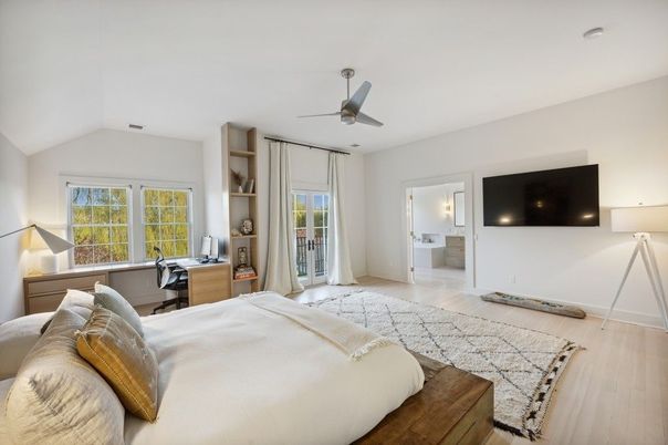 Bedroom, Home Office, Interior, Wood Texture Flooring