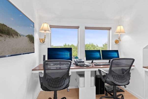 Home Office, Interior, Wood Texture Flooring