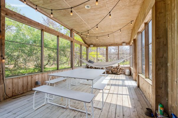 Interior, Sun Room, Wood Texture Flooring