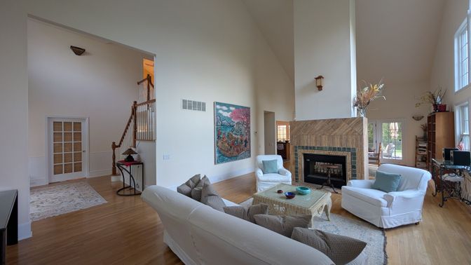 Fireplace, Interior, Living room, Wood Texture Flooring