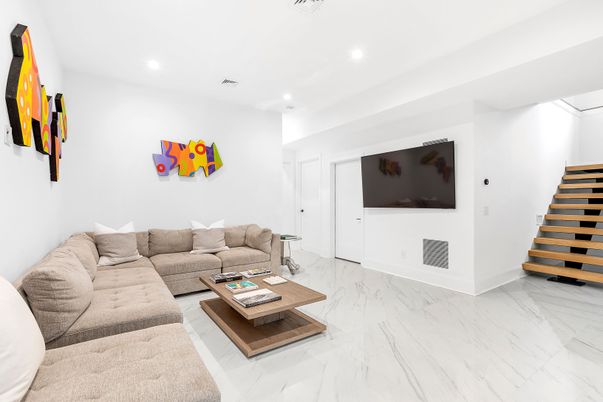 Interior, Living room, Marble, Recessed Lighting