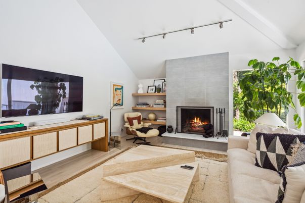 Fireplace, Interior, Living room, Wood Texture Flooring