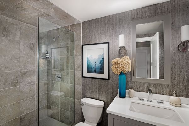 Bathroom, Glass Shower, Interior