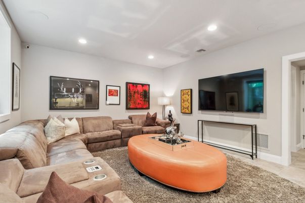 Interior, Living room, Recessed Lighting