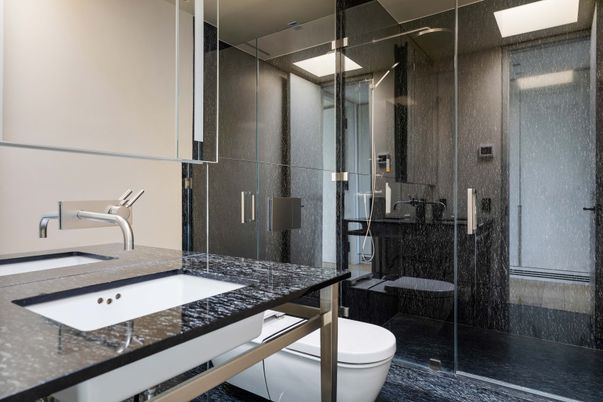 Bathroom, Glass Shower, Interior