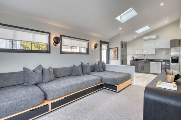 Interior, Kitchen, Living room, Recessed Lighting, Stainless Steel Appliances
