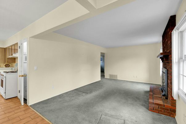 Empty room, Fireplace, Interior, Kitchen