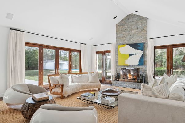 Fireplace, Interior, Living room, Stone Walls
