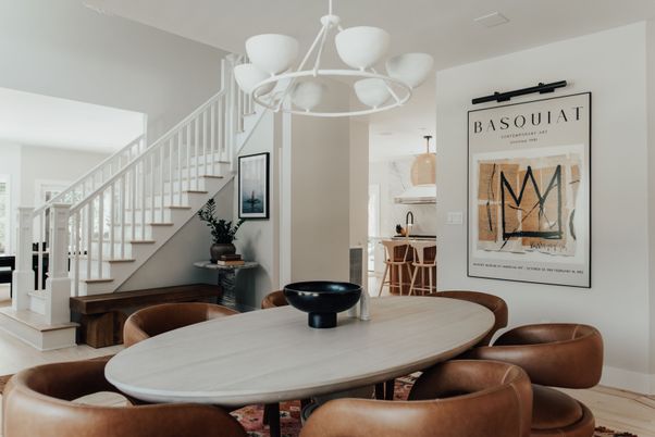 Chandelier, Dining room, Interior, Pendant Lights, Wood Texture Flooring
