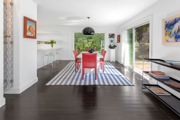 Dining room, Interior, Wood Texture Flooring