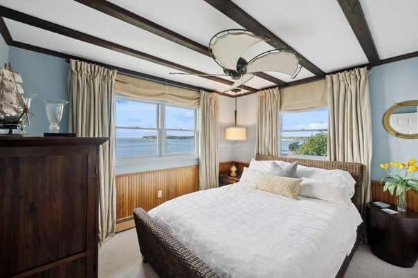 Bedroom, Interior, Water, Wooden Beams