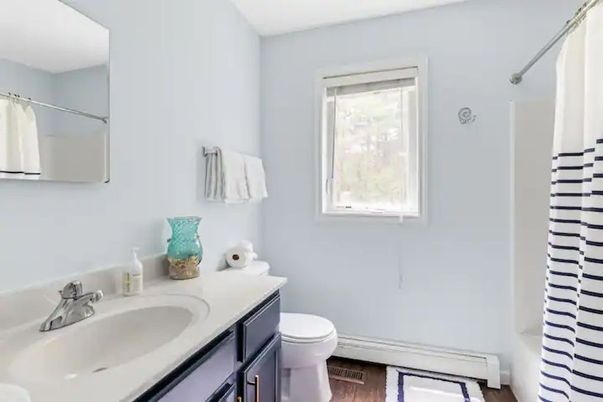 Bathroom, Interior, Wood Texture Flooring