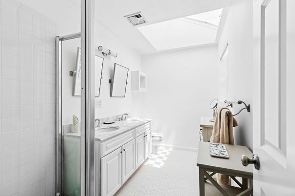 Bathroom, Dual Sink Vanities, Glass Shower, Interior