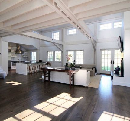 Interior, Kitchen, Living room, Wood Texture Flooring