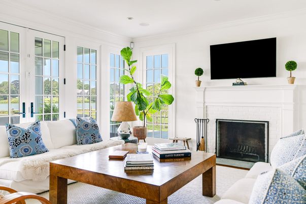 Fireplace, Interior, Living room, Recessed Lighting