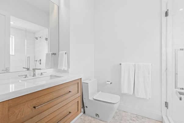 Bathroom, Glass Shower, Interior
