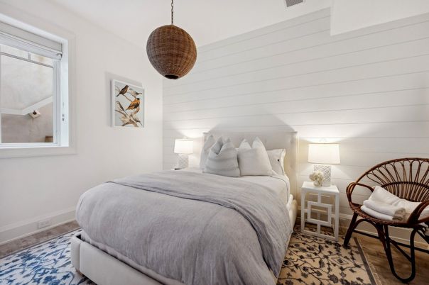 Bedroom, Interior, Pendant Lights