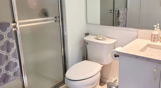 Bathroom, Glass Shower, Interior