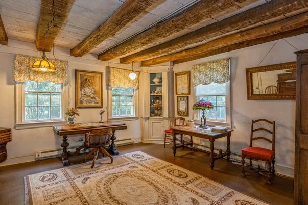 Home Office, Interior, Pendant Lights, Wooden Beams, Wooden Ceilings