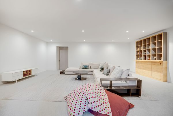 Interior, Living room, Recessed Lighting