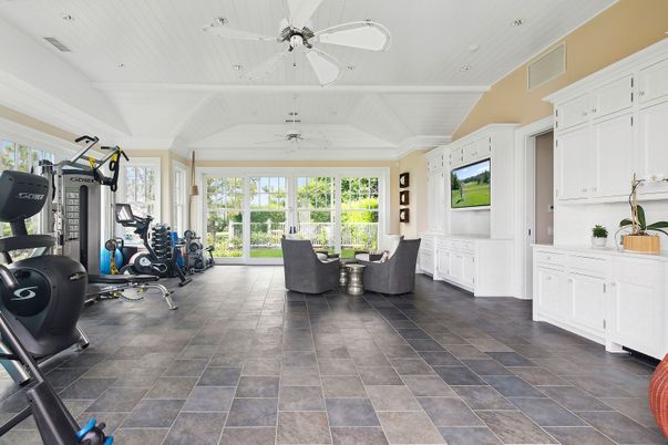 Fitness Equipment, Gym, Interior, Recessed Lighting