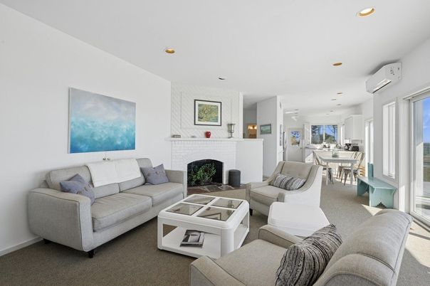 Dining room, Fireplace, Interior, Living room, Recessed Lighting
