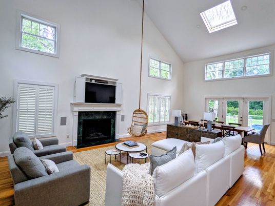 Dining room, Fireplace, Interior, Living room, Wood Texture Flooring