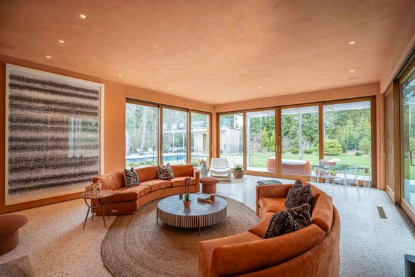 Interior, Living room, Recessed Lighting, Sun Room
